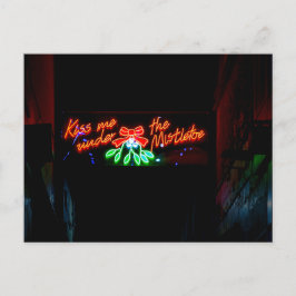 Kiss me Under Mistletoe Vykort