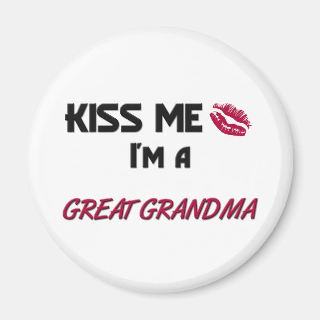 Kiss Me Underbar Grandma Magnet (Framsidan)