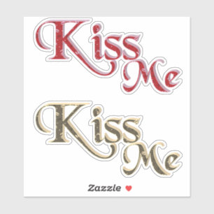 Kiss Me x 2 Klistermärken