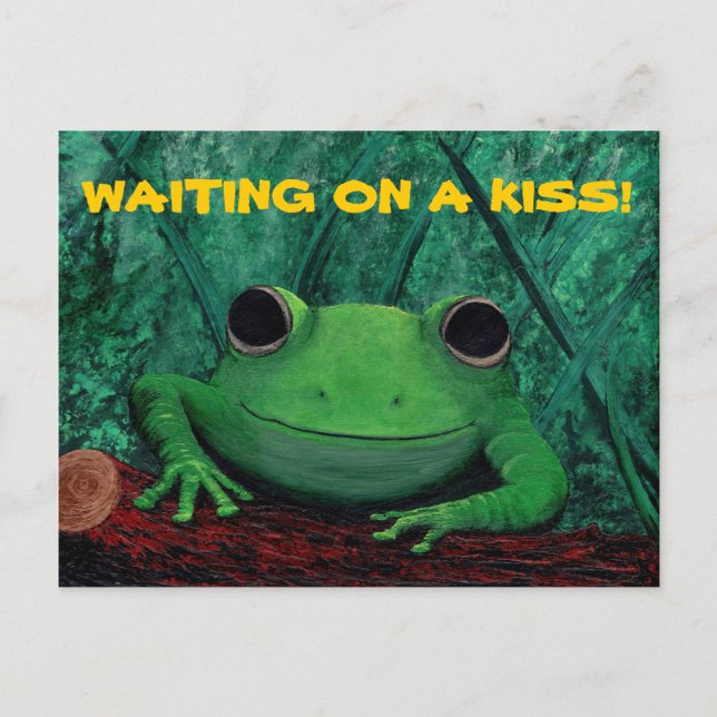 KISS MIG! (Frog Design) ~ Vykort (Framsida)
