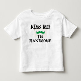 KISS MIG JAG ÄR HANDSOME Småbarn Shirt ST. PATRICK Tröja