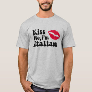 Kiss mig jag är italiensk t shirt