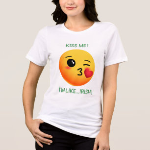 KISS MIG! JAG ÄR SOM.. IRISH! St. Patrick's Day T Shirt