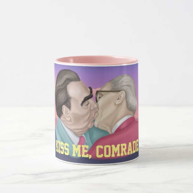 Kiss mig kamrat - Brezhnev kysser Honecker Mugg (Center)