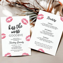 Kiss Miss AdjAdjö Bachelorette Helg