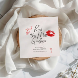 Kiss Miss AdjAdjungBachelorette Pappersservett