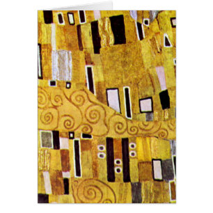 Kiss Mönster av Gustav Klimt, Art nouveau Hälsningskort