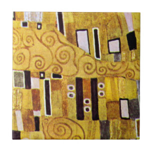 Kiss Mönster av Gustav Klimt, Art nouveau Kakelplatta