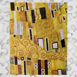 Kiss Mönster av Gustav Klimt, Art nouveau Pussel<br><div class="desc">Gustav Klimts Kiss (närmare mönster) är en vintage bra konst Viktorian Era Symbolism-målning. Denna detalj kommer från en kärlek och romantik-målning med ett romantiskt par i olika skuggor av guld, symboler och mönster, som delar en kyss mot en brons bakgrund. Om konstnären: Gustav Klimt (1862-1918) var en österrikisk symbolmålare och...</div>