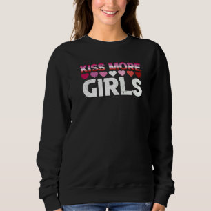 Kiss More Girls Lgbt Lesbisk Bi Pride Kvinnor T Shirt