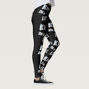 Kiss My Ace, Dam Black Poker Logotyp Leggings