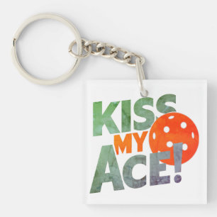 Kiss My Ace Funny Pickleball-spelare som säger att