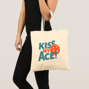 Kiss My Ace Funny Pickleball-spelare som säger att Tygkasse
