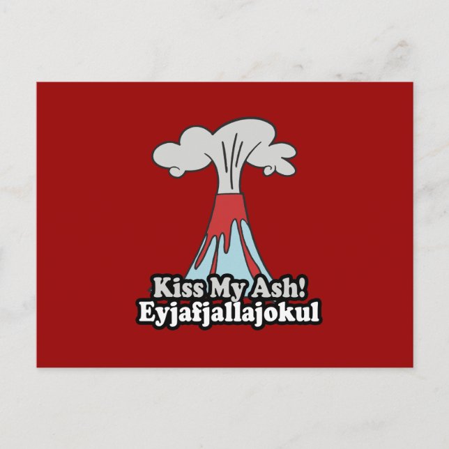 KISS MY ASH VYKORT (Framsida)