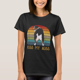 Kiss My Auss Funny Aussie Mamma Aussie Owner S T Shirt