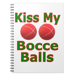 Kiss My Bocce Bollar Anteckningsbok