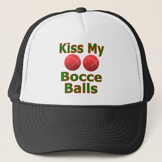 Kiss My Bocce Bollar Keps (Framsida)