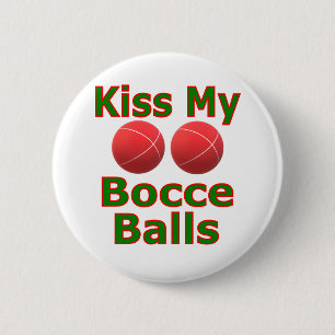 Kiss My Bocce Bollar Knapp