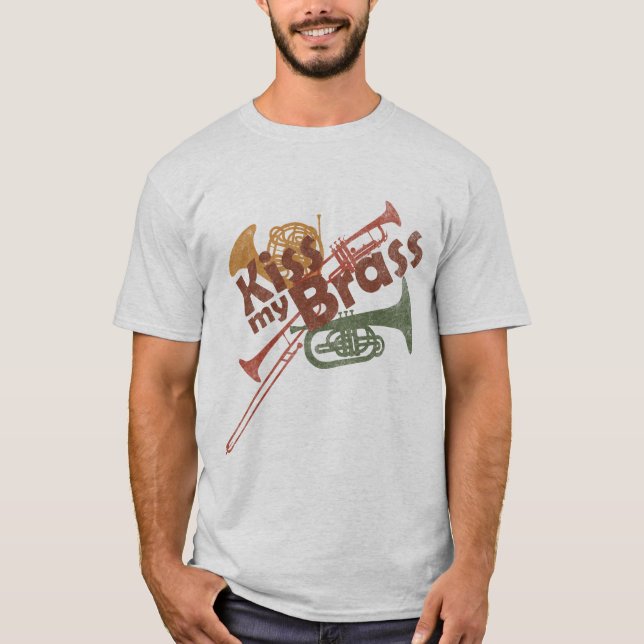 Kiss My Brass T-shirt (Framsida)