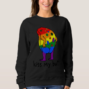 Kiss My Butt LGBT Frog T Shirt
