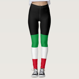 Kiss my cannoli lustisk italiensk flagga leggings