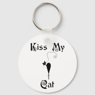 Kiss My Cat Nyckelring