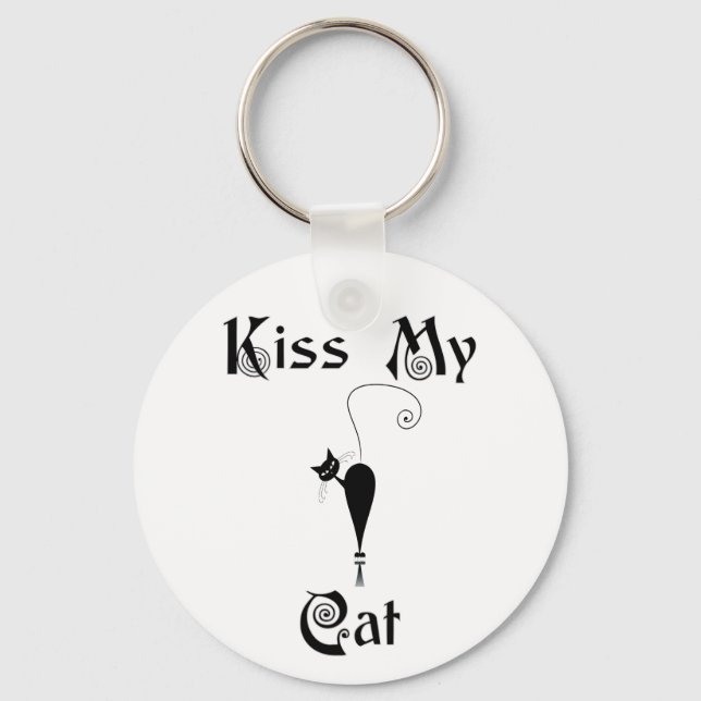 Kiss My Cat Nyckelring (Framsida)