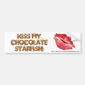 KISS MY CHOCOLATE STARFISH Bildekal