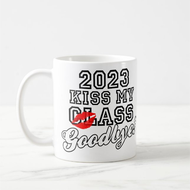 Kiss My Class Adjö 2023 Kaffemugg (Vänster)