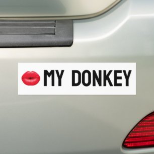 Kiss My Donkey Bildekal