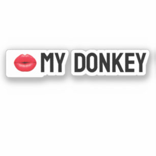 Kiss My Donkey Klistermärken
