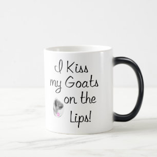 Kiss My Goats Funny Goat Ord Magisk Mugg