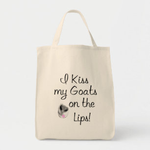 Kiss My Goats Funny Goat Ord Tygkasse
