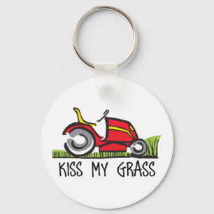KISS MY GRASS NYCKELRING