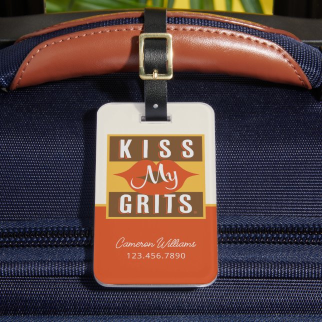Kiss My Grits Bagagebricka (Framsida Insitu 2)