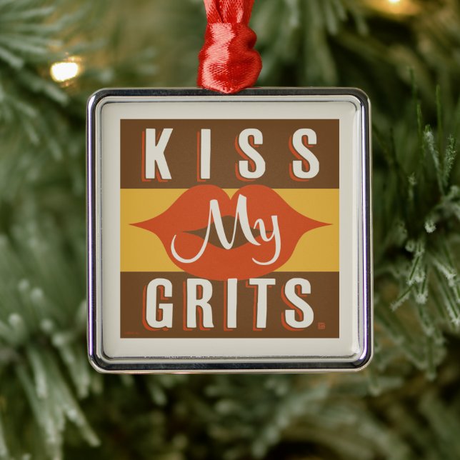 Kiss My Grits Julgransprydnad Metall (Träd)