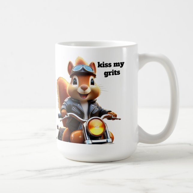 Kiss my Grits Kaffemugg (Höger)