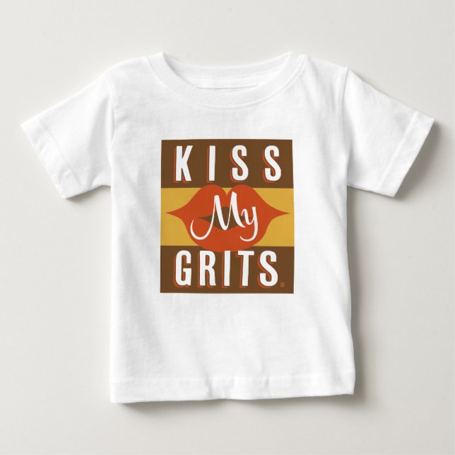 Kiss My Grits T Shirt (Framsida)
