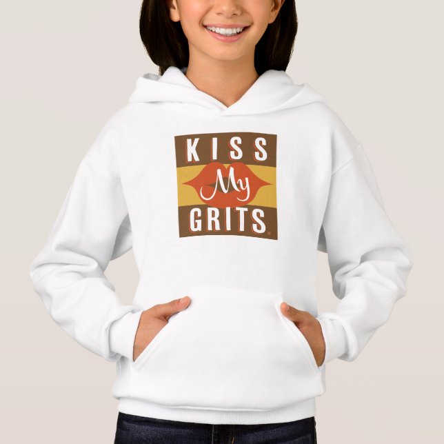 Kiss My Grits T Shirt (Framsida)