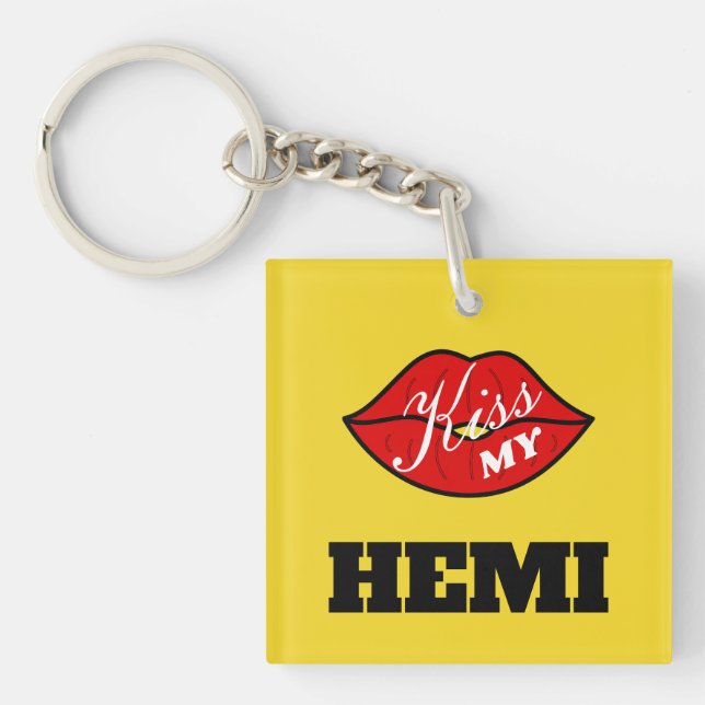 Kiss My Hemi Power Gult Jacka Challenger (Framsidan)