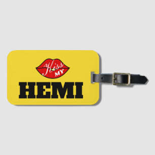 Kiss My Hemi Power Gult Jacka Challenger Bagagebricka