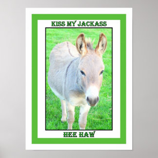 KISS MY JACKASS, HAW POSTER