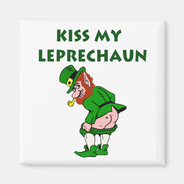 Kiss My Leprechaun Magnet (Framsidan)