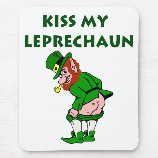 Kiss My Leprechaun Mousepad Musmatta (Framsidan)