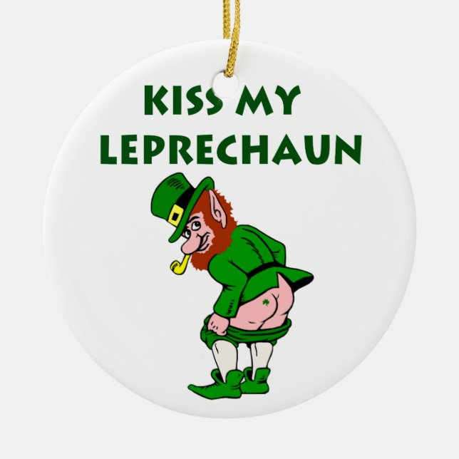 Kiss My Leprechaun Ornament (Framsidan)