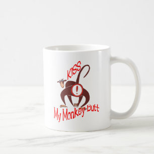 Kiss my Monkey Butt Kaffemugg