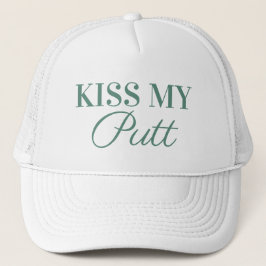 Kiss My Putt Funny Golf Hat Keps