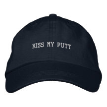 'Kiss My Putt' Lekfull faderlig golfstil Roligt sp