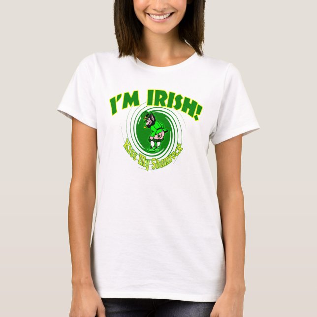 Kiss My Shamrock Women's T-shirt (Framsida)