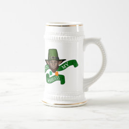 Kiss my shamrocks och leprechaun sejdel